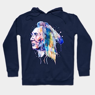 Sioux Warrior Watercolor Hoodie